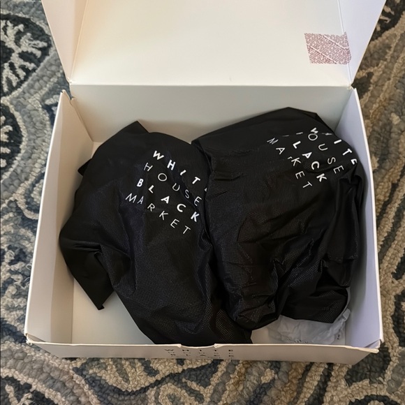 White House Black Market Silver Ankle Boots with Modern Design - Picture 9 of 10